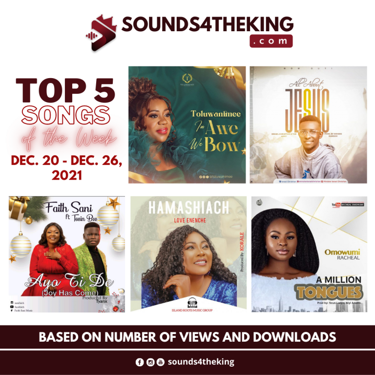 Nigerian Top 5 Gospel Songs of the Week