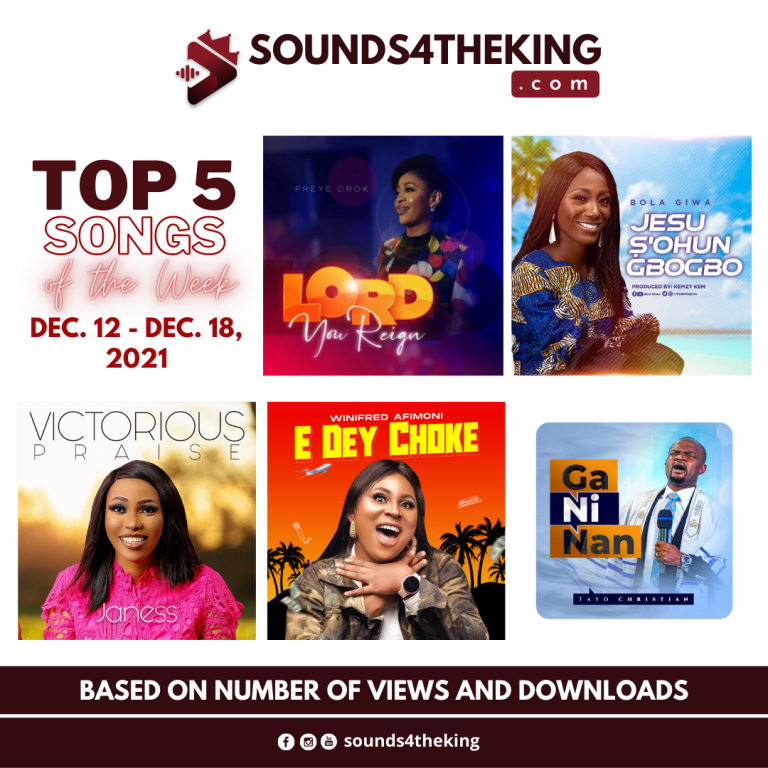 Top 5 Nigerian Gospel Songs of The Week
