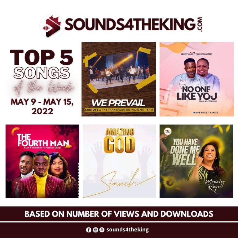 Sounds4TheKing Weekly Top 5 Nigerian Gospel Songs