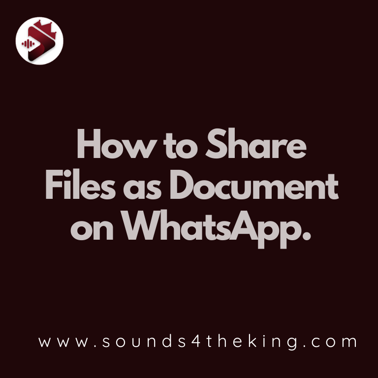 How to Share files as Document on WhatsApp in Android
