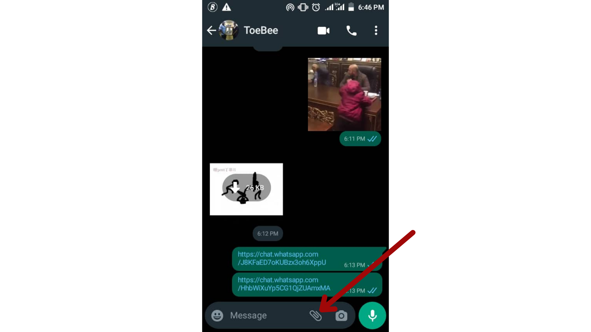 Share files as Document on Whatsapp Android