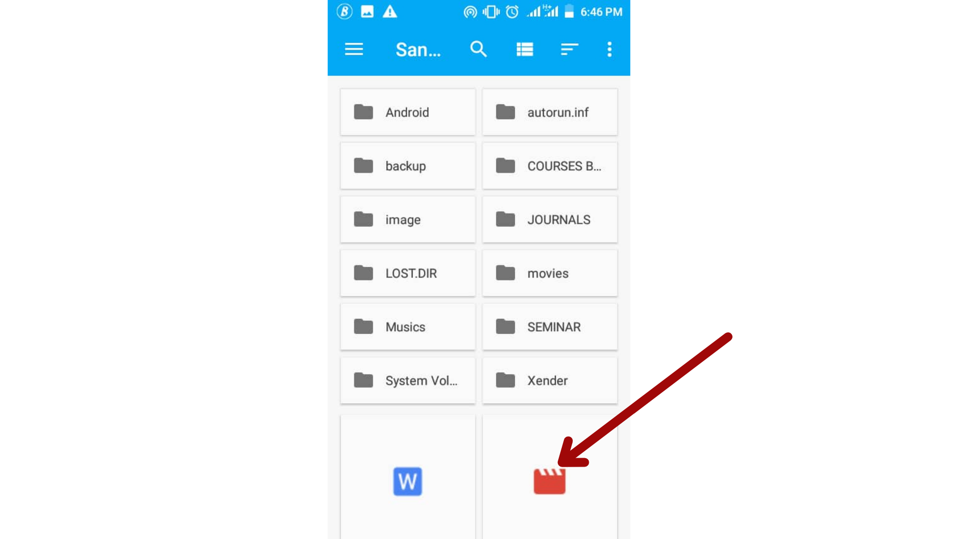 Share videos as Document on Whatsapp Android