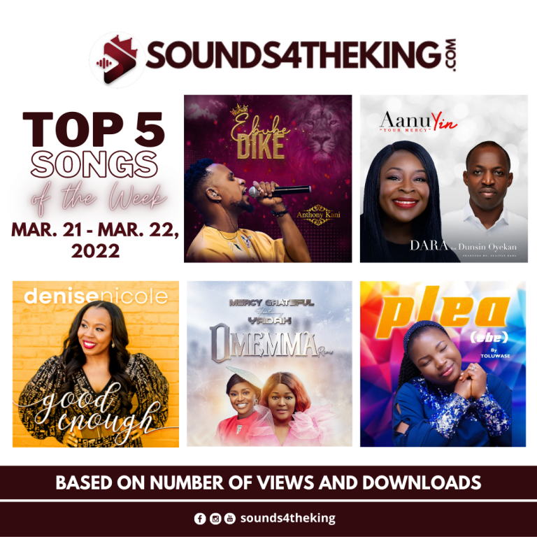 Sounds4theking Top 5 SOngs
